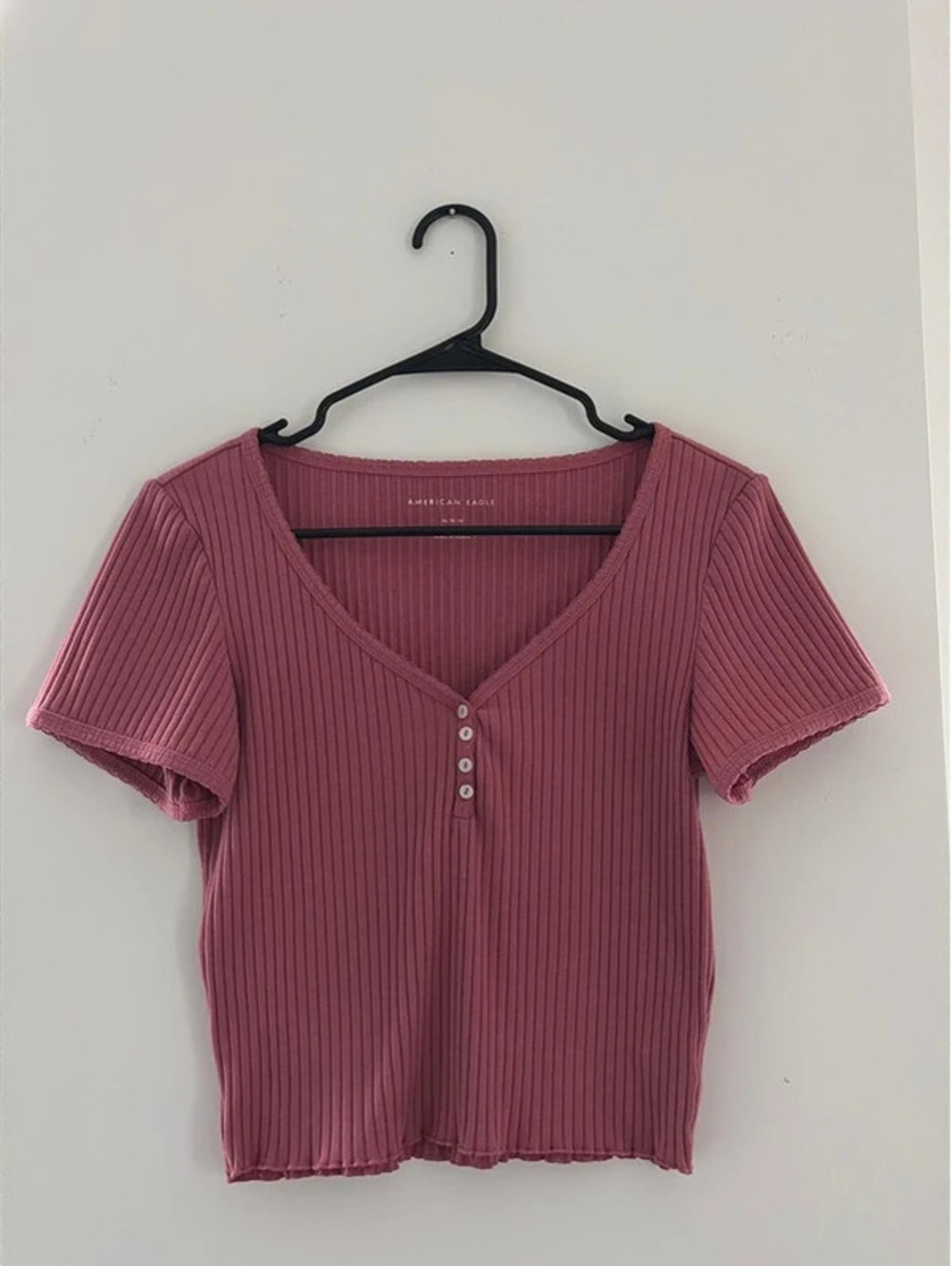 American Eagle Pink Crop Top